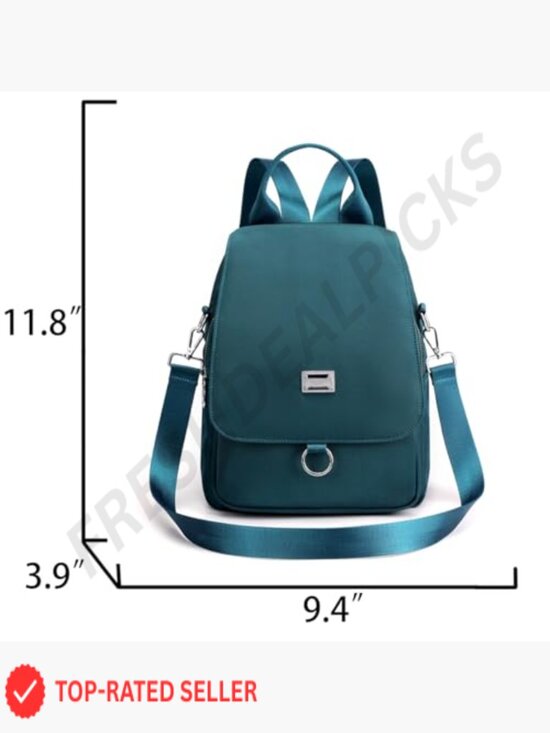 Lightweight Mini Nylon Backpack Adjustable Shoulder Straps Travel Daypack 11.8